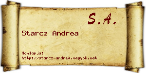 Starcz Andrea névjegykártya